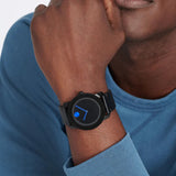 Buy Shop Movado Bold TR90 Black Dial Black Leather Strap Watch For Men - 3600307 USA Online