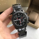 Buy Shop Burberry Sport Chronograph Black Dial Black Steel Strap Watch for Men - BU7703 USA Online