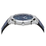 Buy Shop Salvatore Ferragamo F-80 Classic Blue Dial Blue Leather Strap Watch for Men - SFDT00319 USA Online