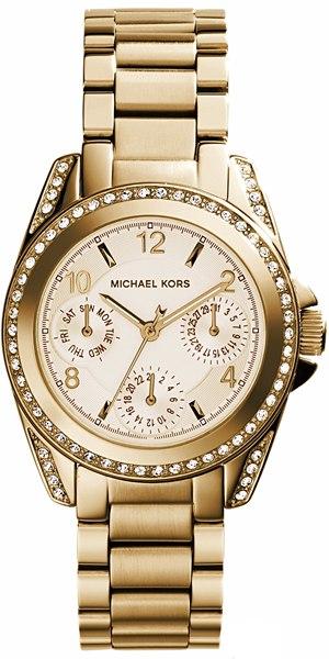 Buy Shop Michael Kors Blair Gold Dial Gold Steel Strap Watch for Women - MK5639 USA Online