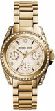 Buy Shop Michael Kors Blair Gold Dial Gold Steel Strap Watch for Women - MK5639 USA Online
