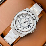 Coach Preston White Dial White Steel Strap Watch for Women - 14503462