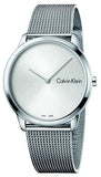 Buy Shop Calvin Klein Minimal SIlver Dial Silver Mesh Bracelet Watch for Women - K3M221Y6 USA Online