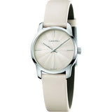 Buy Shop Calvin Klein City White Dial White Leather Strap Watch for Women - K2G231XH USA Online