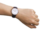 Buy Shop Daniel Wellington Classic York White Dial Brown Leather Strap Watch For Men - DW00100011 USA Online