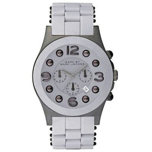 Marc Jacobs Pelly Grey Dial Grey Silicone Strap Watch for Women - MBM2566