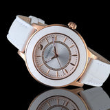 Buy Shop Swarovski Octea Lux White Dial White Leather Strap Watch for Women - 5414416 USA Online