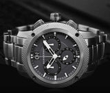 Buy Shop Burberry Utilitarian Chronograph Black Dial Silver Steel Strap Watch For Men - BU9800 USA Online