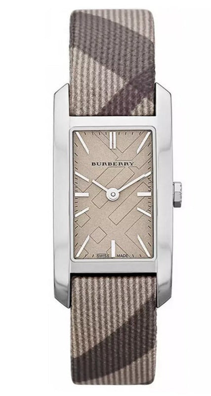 Buy Shop Burberry The Pioneer Grey Dial Leather Strap Watch for Women - BU9504 USA Online