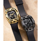 Guess Legend Black Dial Black Rubber Strap Watch For Men - GW0500G1