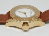 Buy Shop Marc Jacobs Mini Blade White Dial Brown Leather Strap Watch for Women - MBM1219 USA Online