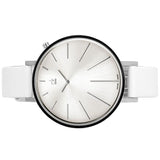 Buy Shop Calvin Klein Equal White Dial White Leather Strap Watch for Women - K3E231L6 USA Online