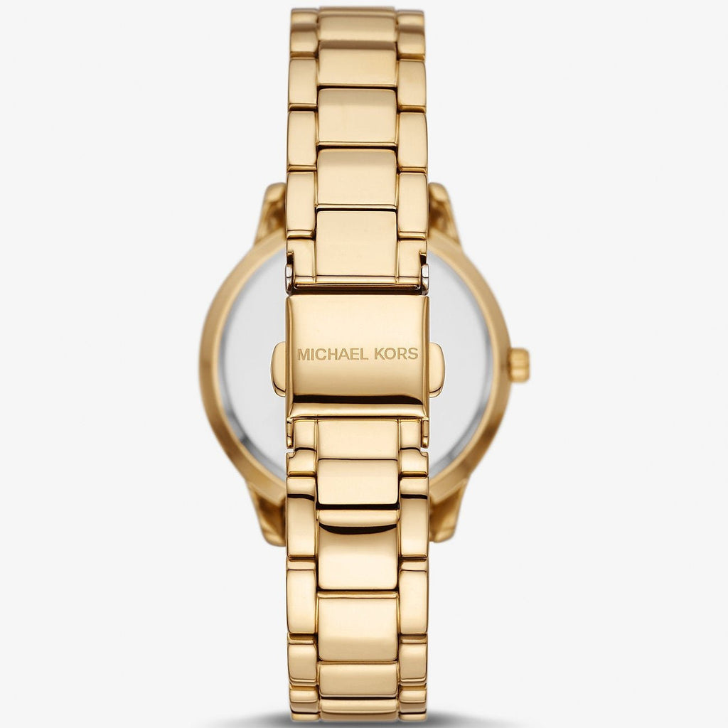 Buy Shop Michael Kors Tibby Pave Gold Dial Gold Steel Strap Watch for Women - MK1057 USA Online
