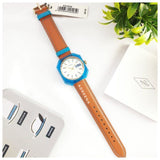 Buy Shop Fossil Candy White Dial Brown Leather Strap Watch for Men - ES3536 USA Online