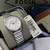 Buy Shop Fossil Tailor Silver Dial Silver Steel Strap Watch for Women - ES3712 USA Online