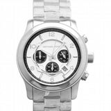 Buy Shop Michael Kors Runway Chronograph Silver Dial Silver Steel Strap Watch for Men - MK8060 USA Online