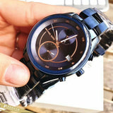 Buy Shop Michael Kors Briar Blue Dial Blue Steel Strap Watch For Women - MK6468 USA Online