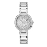 Buy Shop Guess Lily Quartz Silver Dial Silver Steel Strap Watch For Women - GW0528L1 USA Online