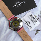 Buy Shop Coach Perry Silver Dial Red Leather Strap Watch for Women - 14503515 USA Online