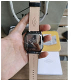 Buy Shop Fossil Inscription Automatic Skeleton Rose Gold Dial Black Leather Strap Watch for Men - BQ2572 USA Online