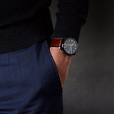 Buy Shop Fossil Townsman Chronograph Gray Dial Brown Leather Strap Watch for Men - FS5522 USA Online