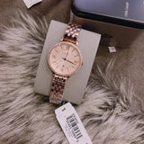Buy Shop Fossil Jacqueline Rose Gold Dial Rose Gold Steel Strap Watch for Women - ES3632 USA Online