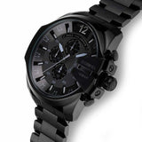 Buy Shop Diesel Mega Chief Chronograph Black Dial Black Steel Strap Watch For Men - DZ4355 USA Online