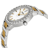 Buy Shop Fossil Jesse Crystals White Dial Two Tone Steel Strap Watch for Women - ES2409 USA Online