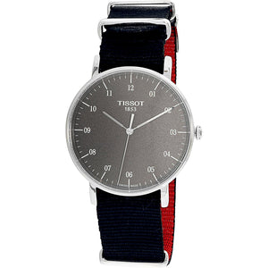 Buy Shop Tissot Everytime Medium Black Dial Black NATO Strap Watch For Men - T109.410.17.077.00 USA Online