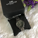 Coach Delancey Black Dial Black Steel Strap Watch For Women - 14502812