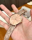 Buy Shop Michael Kors Addyson Quartz Rose Gold Dial Pink Leather Strap Watch for Women - MK2953 USA Online