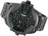 Buy Shop Diesel Uber Chief Black Dial Grey Stainless Steel Strap Watch For Men - DZ7372 USA Online