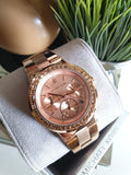 Buy Shop Michael Kors Dylan Rose Gold Rose Gold Steel Strap Watch for Women - MK5586 USA Online