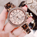 Buy Shop Michael Kors Parker Rose Gold Dial Two Tone Steel Strap Watch for Women - MK5538 USA Online