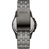 Buy Shop Fossil FB-01 Chronograph Black Dial Grey Steel Strap Watch for Men - FS5835 USA Online