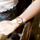 Buy Shop Calvin Klein Stately White Dial Gold Steel Strap Watch for Women - K3G2362W USA Online