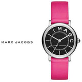 Buy Shop Marc Jacobs Roxy Black Dial Pink Leather Strap Watch for Women - MJ1535 USA Online
