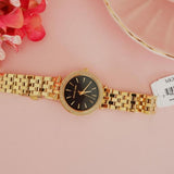 Buy Shop Michael Kors Mini Darci Quartz Black Dial Gold Steel Strap Watch For Women - MK3738 USA Online