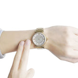 Buy Shop Michael Kors Catlin Silver Dial Silver Steel Strap Watch for Women - MK3355 USA Online