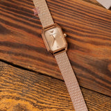 Buy Shop Emporio Armani Joy Quartz Rose Gold Dial Rose Gold Mesh Bracelet Watch For Women - AR11347 USA Online