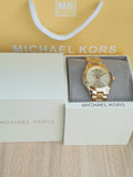 Buy Shop Michael Kors Mini Runway Slim Gold Dial Gold Steel Strap Watch for Women - MK3512 USA Online