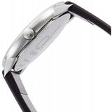 Buy Shop Calvin Klein Minimal Silver Dial Black Leather Strap Watch for Men - K3M221CY USA Online