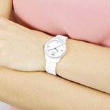 Buy Shop Emporio Armani Ceramic White Dial White Ceramic Bracelet Watch For Women - AR1477 USA Online