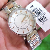 Marc Jacobs Roxy Silver Dial Two Tone Stainless Steel Strap Watch for Women - MJ3551