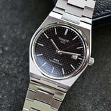 Buy Shop Tissot PRX Powermatic 80 Black Dial Silver Steel Strap Watch for Men - T137.407.11.051.00 USA Online