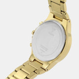 Buy Shop Guess Moonlight Multi Function Diamonds Gold Dial Gold Steel Strap Watch for Women - GW0320L2 USA Online