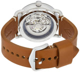 Buy Shop Fossil Commuter Automatic Skeleton Blue Dial Brown Leather Strap Watch for Men - ME3159 USA Online