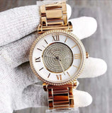 Buy Shop Michael Kors Catlin Mother of Pearl Dial Gold Steel Strap Watch for Women - MK3332 USA Online