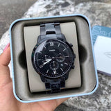Buy Shop Fossil Neutra Chronograph Black Dial Black Steel Strap Watch for Men - FS5474 USA Online