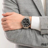 Buy Shop Fossil FB-03 Chronograph Black Dial Silver Steel Strap Watch for Men - FS5725 USA Online